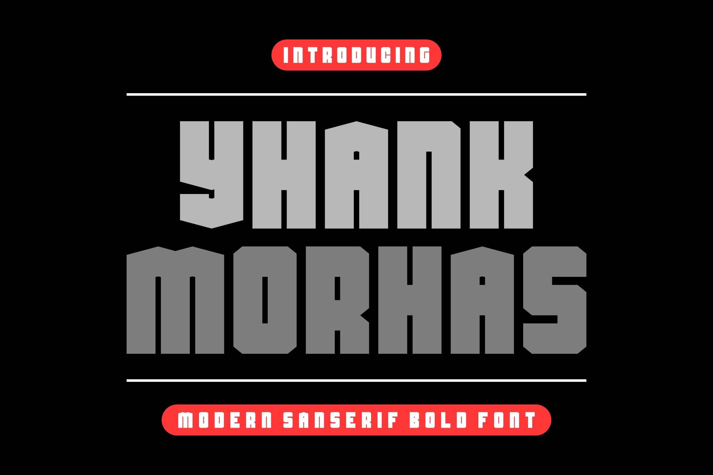 Шрифт Yhank Morhas